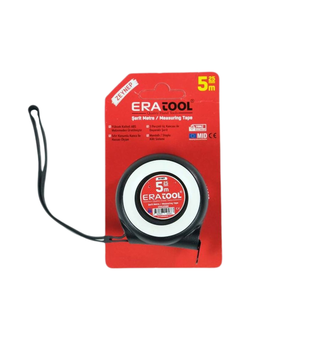 ERATOOL MANDALLI STOPLU SERIT METRE 5*25 MM (ZEYNEP)